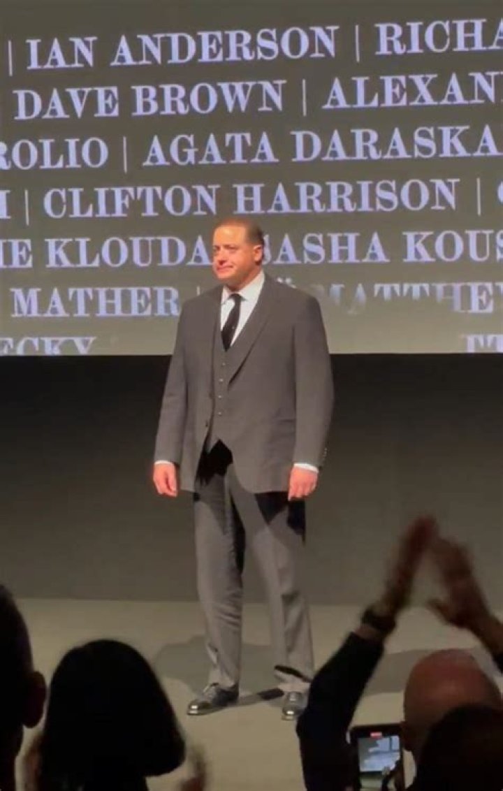 
Brendan Fraser Gets Emotional During 5-Minute Standing Ovation for ‘The Whale’ in London 