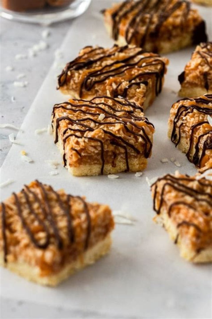 Caramel Coconut Bars (Samoas Inspired)