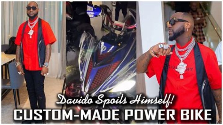 
Davido Spoils Himself With A Custom-Made Power Bike 