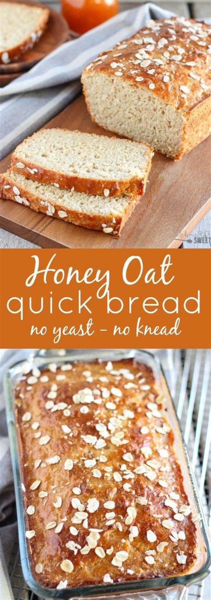 Yeast Free Bread - Honey Oat Quick Bread Recipe
