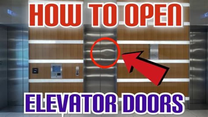 How to open elevator door