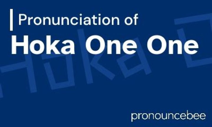 How to pronounce hoka one one