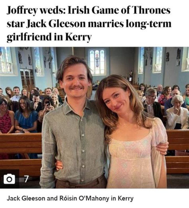 Jack Gleeson and Wife Roisin O Mahony Age Difference and Relationship Timeline As They Get Hitched