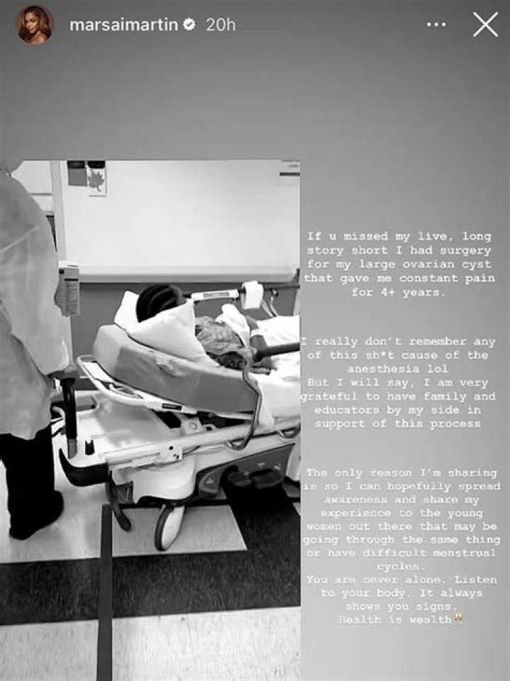 
Marsai Martin Gets Ovarian Cyst Removed After 4 Years of ‘Constant Pain’: ‘Listen to Your Body’ 