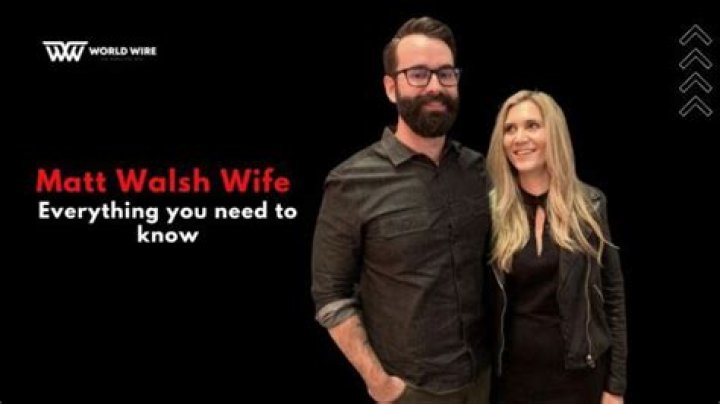 Matt Walsh (comedian) wife: Who is Morgan Walsh?