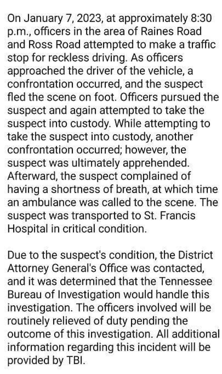 
“Not given adequate information”: Memphis fire union defends EMTs fired over Tyre Nichols’ death 