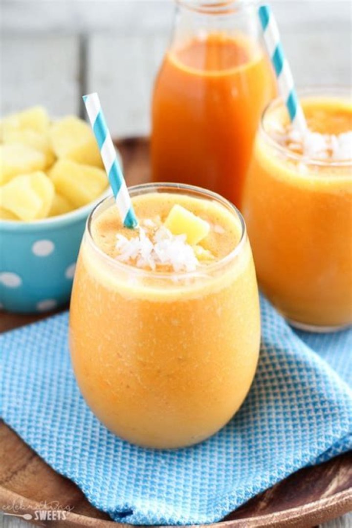 Pineapple Carrot Smoothie - Celebrating Sweets