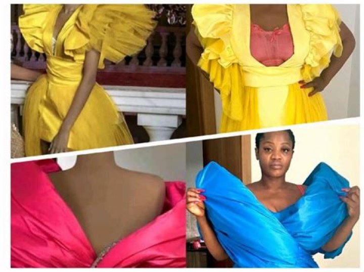 
‘This Tailor Is Wicked’- Fans React As Uche Ogbodo Shares Photos Of What She Ordered Vs What She Got 