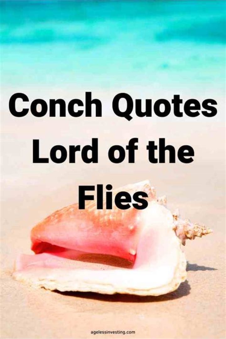 What happens to the conch in lord of the flies