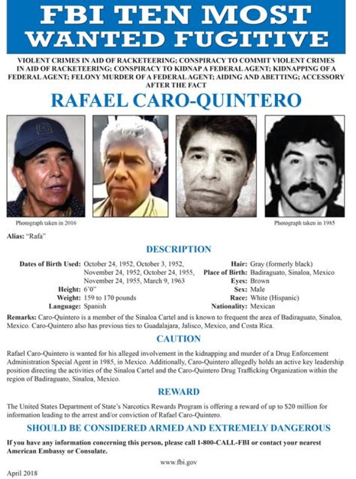
Where Is Rafael Caro Quintero Now 2022? Mexican Drug Lord Arrested For Death Of DEA 