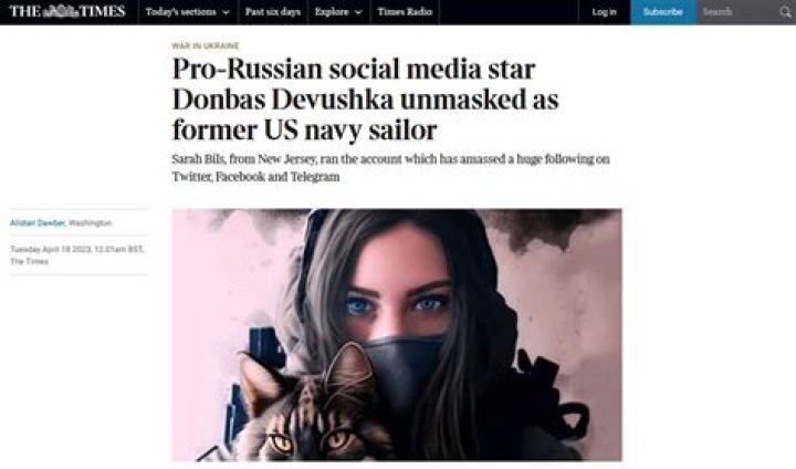 
Who is Sarah Bils? Pro-Russian propagandist who spread Jack Teixeira’s leaked documents is ex-US Navy veteran 