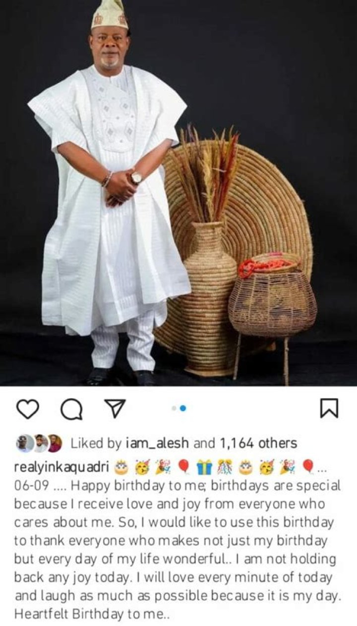 
Yinka Quadri Celebrates 63rd Birthday In Style 